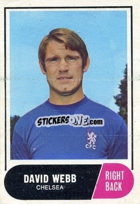 Sticker David Webb - Footballers 1969-1970
 n. 82 - A&BC