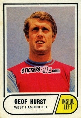 Sticker Geoff Hurst - Footballers 1969-1970
 n. 3 - A&BC