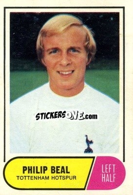 Sticker Phil Beal - Footballers 1969-1970
 n. 121 - A&BC