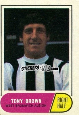 Sticker Tony Brown - Footballers 1969-1970
 n. 123 - A&BC