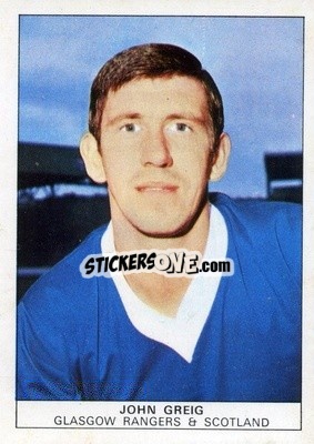 Sticker John Greig - Footballers 1969-1970
 n. 12 - Nabisco
