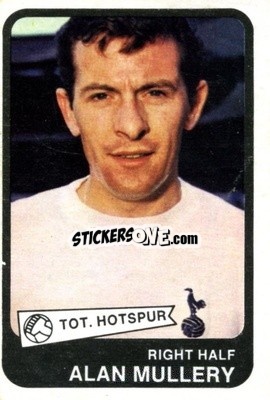 Sticker Alan Mullery - Footballers 1968-1969
 n. 35 - A&BC