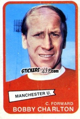 Sticker Bobby Charlton - Footballers 1968-1969
 n. 63 - A&BC