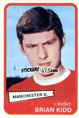 Sticker Brian Kidd - Footballers 1968-1969
 n. 86 - A&BC