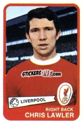 Cromo Chris Lawler - Footballers 1968-1969
 n. 31 - A&BC