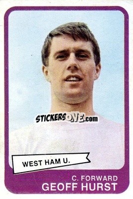 Sticker Geoff Hurst - Footballers 1968-1969
 - A&BC