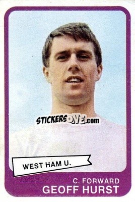 Sticker Geoff Hurst - Footballers 1968-1969
 n. 100 - A&BC