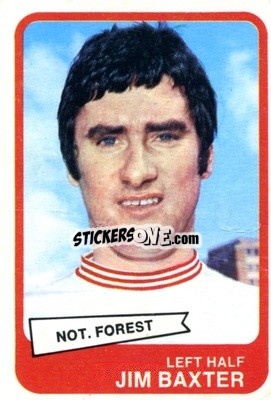 Sticker Jim Baxter - Footballers 1968-1969
 n. 101 - A&BC