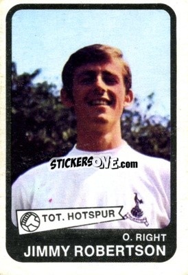 Sticker Jimmy Robertson - Footballers 1968-1969
 n. 5 - A&BC