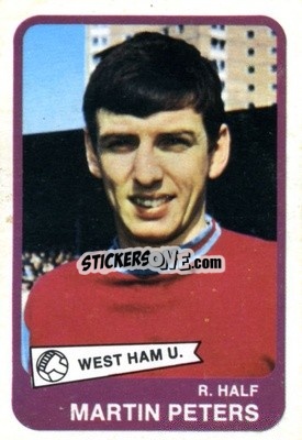 Sticker Martin Peters - Footballers 1968-1969
 n. 13 - A&BC