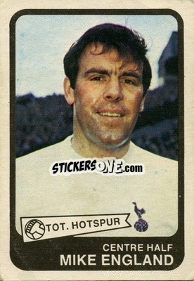 Cromo Mike England - Footballers 1968-1969
 n. 61 - A&BC