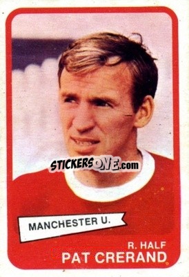 Sticker Pat Crerand - Footballers 1968-1969
 n. 47 - A&BC