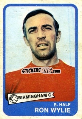 Sticker Ron Wylie - Footballers 1968-1969
 n. 18 - A&BC