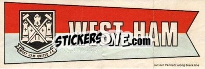 Sticker West Ham United - Footballers 1968-1969
 n. P25 - A&BC