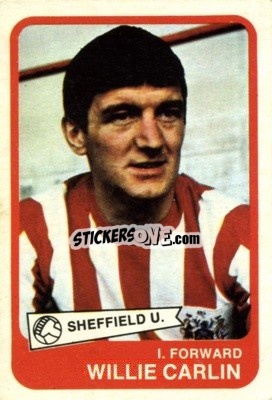 Sticker Willie Carlin - Footballers 1968-1969
 n. 41 - A&BC
