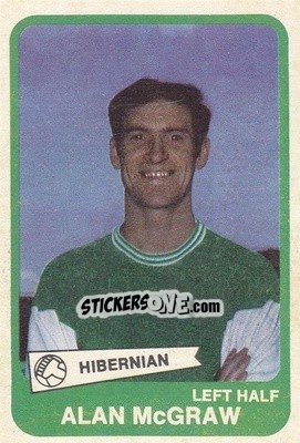 Cromo Allan McGraw  - Scottish Footballers 1968-1969
 n. 25c - A&BC