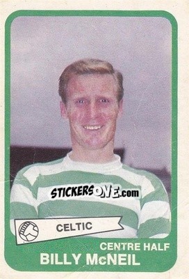 Sticker Billy McNeill  - Scottish Footballers 1968-1969
 n. 30c - A&BC