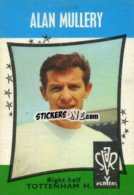 Sticker Alan Mullery - Footballers 1967-1968
 n. 9 - A&BC