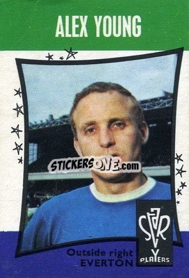 Cromo Alex Young - Footballers 1967-1968
 n. 14 - A&BC