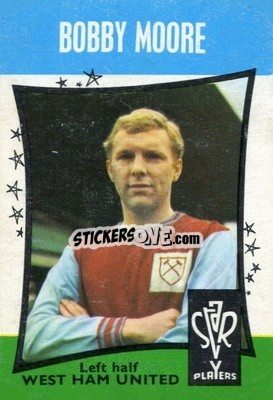Sticker Bobby Moore - Footballers 1967-1968
 n. 11 - A&BC
