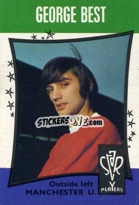 Sticker George Best - Footballers 1967-1968
 n. 13 - A&BC