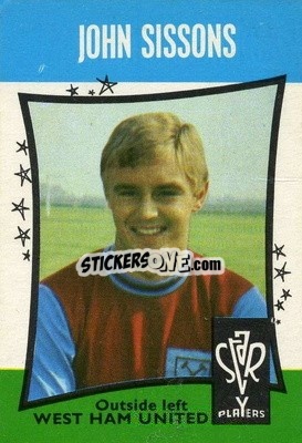 Sticker John Sissons - Footballers 1967-1968
 n. 8 - A&BC