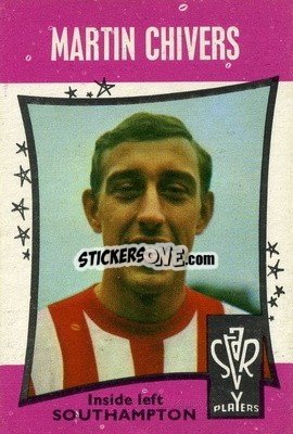 Sticker Martin Chivers - Footballers 1967-1968
 n. 43 - A&BC