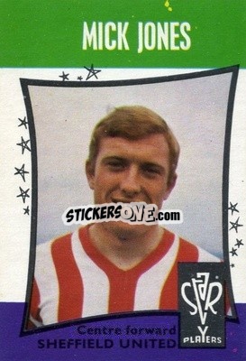 Sticker Mick Jones - Footballers 1967-1968
 n. 12 - A&BC