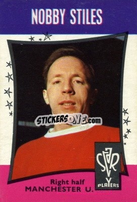Sticker Nobby Stiles - Footballers 1967-1968
 n. 32 - A&BC