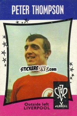 Sticker Peter Thompson - Footballers 1967-1968
 n. 25 - A&BC