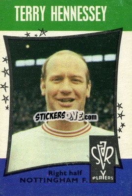Sticker Terry Hennessey - Footballers 1967-1968
 - A&BC