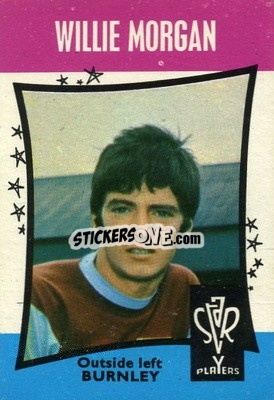Sticker Willie Morgan - Footballers 1967-1968
 n. 51 - A&BC