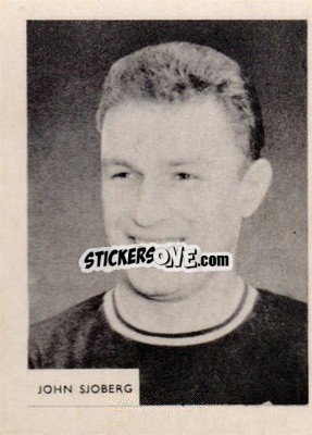 Sticker John Sjoberg - Footballers 1966-1967
 n. 189 - A&BC