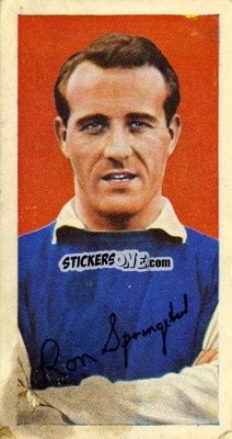 Sticker Ron Springett - Famous Footballers (A14) 1966-1967
 - Barratt & Co.
