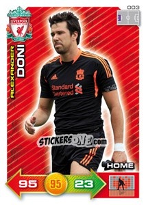 Figurina Alexander Doni - Liverpool FC 2011-2012. Adrenalyn XL - Panini