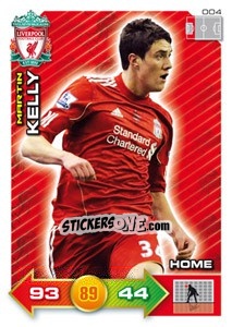 Cromo Martin Kelly - Liverpool FC 2011-2012. Adrenalyn XL n. 4 - Panini