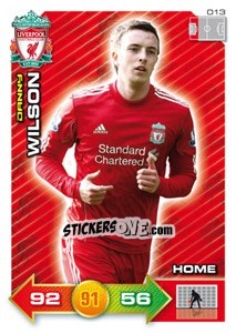 Figurina Danny Wilson - Liverpool FC 2011-2012. Adrenalyn XL - Panini