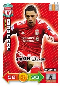 Sticker Maxi Rodriguez - Liverpool FC 2011-2012. Adrenalyn XL - Panini