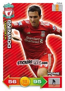 Cromo Stewart Downing - Liverpool FC 2011-2012. Adrenalyn XL - Panini