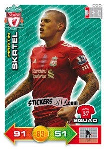 Sticker Martin Skrtel - Liverpool FC 2011-2012. Adrenalyn XL - Panini