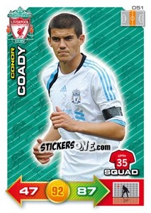 Sticker Conor Coady - Liverpool FC 2011-2012. Adrenalyn XL n. 51 - Panini