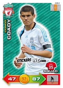 Cromo Conor Coady - Liverpool FC 2011-2012. Adrenalyn XL - Panini