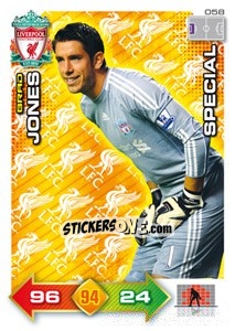 Sticker Brad Jones - Liverpool FC 2011-2012. Adrenalyn XL n. 58 - Panini