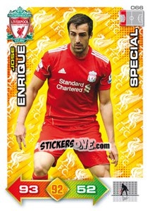 Sticker Jose Enrique - Liverpool FC 2011-2012. Adrenalyn XL n. 66 - Panini