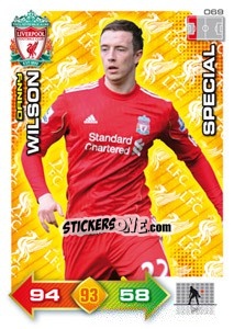 Cromo Danny Wilson - Liverpool FC 2011-2012. Adrenalyn XL - Panini