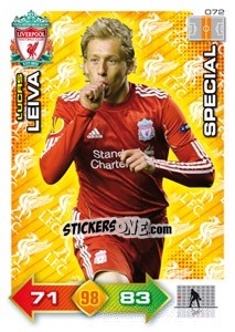 Sticker Lucas Leiva - Liverpool FC 2011-2012. Adrenalyn XL n. 72 - Panini