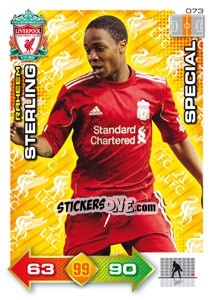 Figurina Raheem Sterling - Liverpool FC 2011-2012. Adrenalyn XL - Panini