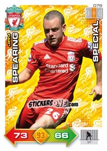 Sticker Jay Spearing - Liverpool FC 2011-2012. Adrenalyn XL - Panini