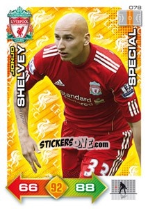 Sticker Jonjo Shelvey - Liverpool FC 2011-2012. Adrenalyn XL n. 78 - Panini