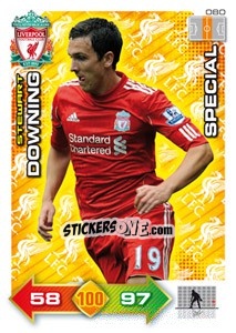 Sticker Stewart Downing - Liverpool FC 2011-2012. Adrenalyn XL n. 80 - Panini